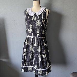 Folter Glow In The Dark Anatomy Midi Dress